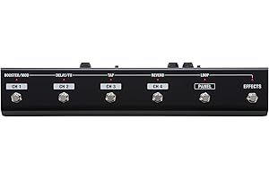 BOSS GA-FC | 6-Button Foot Controller | Hands-Free Control of BOSS/Roland Guitar & Bass Amps | Streamlined Channel Switching 