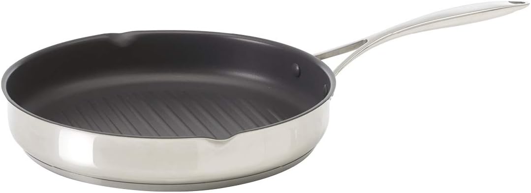 Wok Triply Menastyl 28 Cm – Inox 3 Couches, Fabriqué En France, Compatible Induction