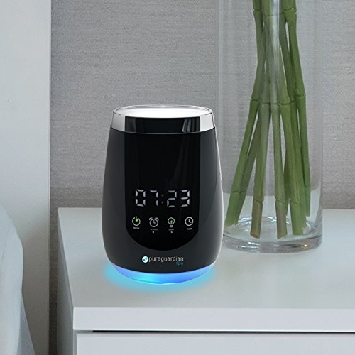 PureGuardian SPA260 Ultrasonic Cool Mist Deluxe Aromatherapy Essential Oil Diffuser with Touch Controls & Alarm Clock - Thumbnail 3