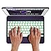 Keyboard Case for iPad 2018 (6th Gen) - 2017 (5th Gen) - Pro 9.7 - Air 2 & 1 - Thin & Light - 360 Rotatable - Wireless/BT - Backlit 10 Color (Violet)