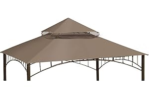 Ontheway Winds Replacement Canopy for Target Madaga Gazebo (Dark Khaki)