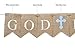 Swanky Party Box | Communion Party Banner, Baptisim Christening Decoration, God Bless Banner Blue B086