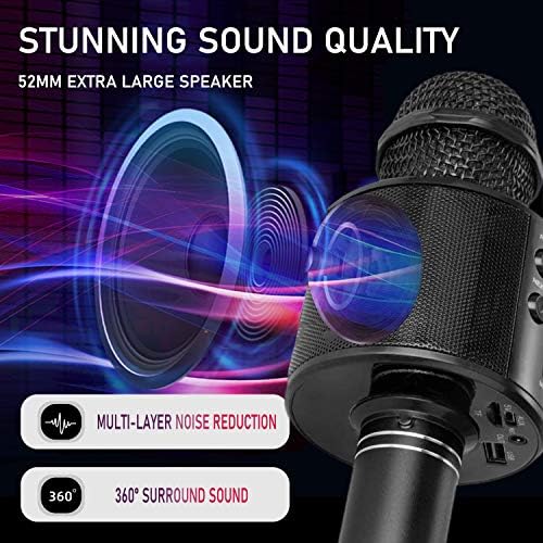 Amolabe karaoke microphone with Bluetooth connectivity, priced at $14.99.