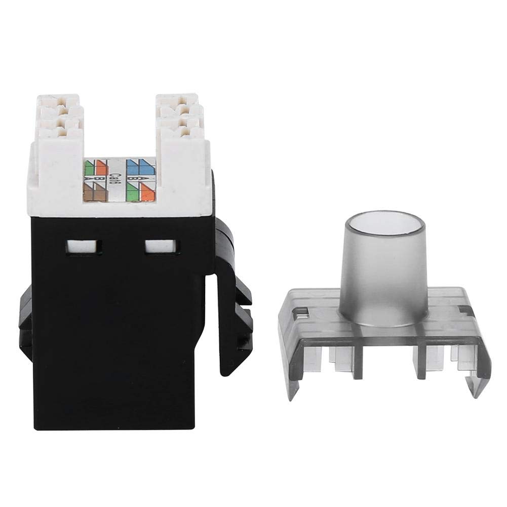 Cat 6 Keystone Jack RJ45 Module 3Pcs 180 Degree UTP Networks Information Connector Socket Adapter with Dustproof Cover - Image 3