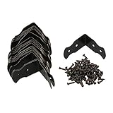 BQLZR Decorative Vintage Box Corner Guards Protectors 0.94x0.51inch Edge Cover Pack Of 20