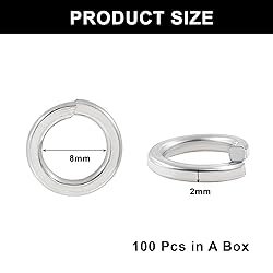 Murtenze 100PCS M8 Split Lock Washer