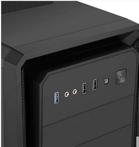 HZHI Pc Tower Case Pc Case Gaming Lado Grande A Través De La Consola De Juegos Caja De Alimentación Independiente Almacén Computadora De Escritorio Chasis Grande Línea Trasera