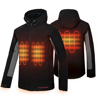 CONQUECO Mens Heated Jacket Waterproof Windproof Ireland Ubuy