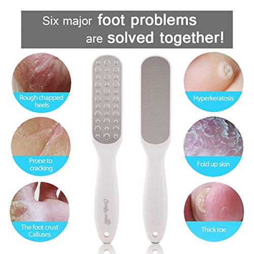 Bath & Shower Floor Foot Scrubber Brush Combined with a Foot File Callus Remover, Perfect as a Pedicure Tool Clean Set,Best for foot Spa Soak,feet Wash - Thumbnail 3
