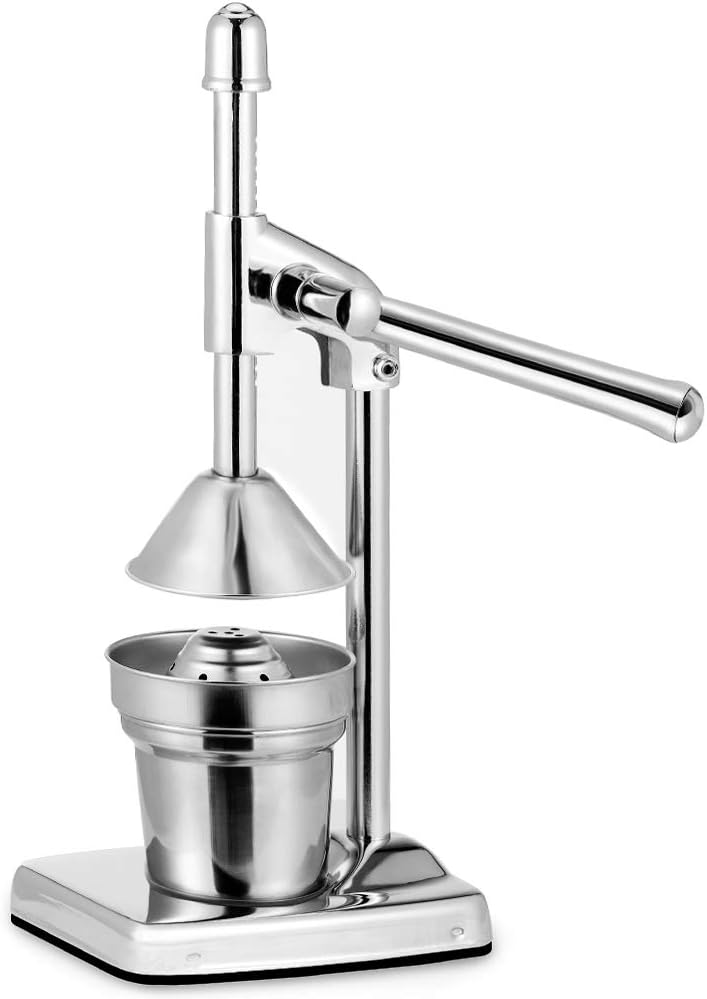 Deuba Saftpresse Entsafter Obstpresse Zitruspresse Juicer Hebel-Zitruspresse Fruchtpresse manuell I vielseitig einsetzbare Zitruspresse I Massive Metallausführung I rutschfeste Füße