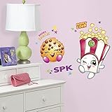 RoomMates Shopkins Poppy Corn and Kooky Cookie Shopkins Peel and Stick Giant Wall Decals