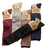 Lovely Annie Women's 5 Pairs Pack Knee High Cotton Socks Size 7-9
