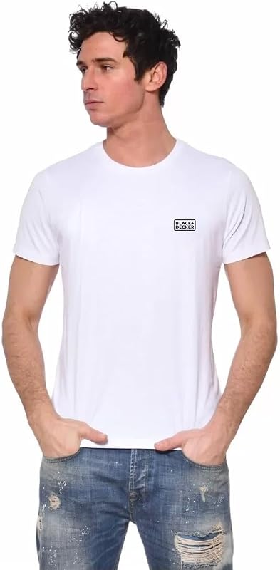 Maglietta Uomo 100% Cotone, T-shirt Uomo, set di 2, Grigio, Bianco, Taglie XL