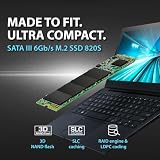 Transcend MTS820S 120GB M.2 SSD 3D NAND SATA III 6Gb/s 500/350 MB/s view 3
