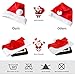 【1 Pcs】SHareconn Personalized Santa Hats for Adults- Add Your Name, Big Xmas Holiday Hat with Velvet and Comfort Liner for Adults Party New Year Christmas Day, Red
