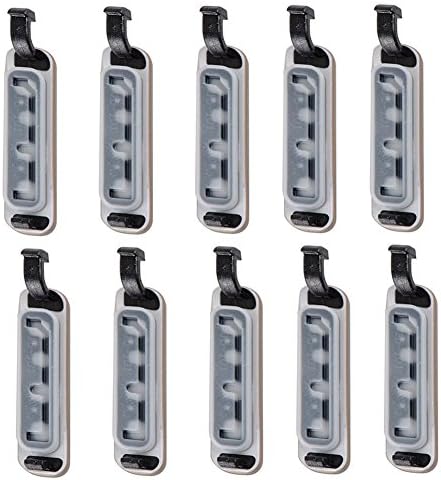SUIE 10Pcs S5 Micro USB Charging Replacement Port Plug Cover Dust Cap Shield for Samsung Galaxy S5 i9600 (White)