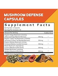 Tribal Naturals – Suplemento de seta para soporte de inmune natural, extracto de seta medicina pura de 1000 mg con Reishi, Chaga, Shiitake, cola de Turquía y Maitake, amplificador de sistema inmunológico, 100 unidades