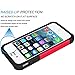 Tekcoo Compatible for iPhone 5S Case/iPhone SE Case/iPhone 5 Case, [Tmajor Series] [Red/Black] Shock Absorbing Hybrid Defender Rugged Cover Skin Shell Hard Plastic Outer & Rubber Silicone Inner