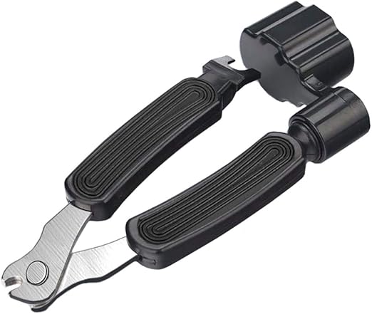 Enrollador De Cuerdas Para Guitarra 2 En 1 - Con Cortador Y Extractor De Puente