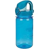 Nalgene Sustain Tritan BPA-Free Kids On The Fly Water Bottle Made with Material Derived from 50% Plastic Waste, Leak Proof, Durable, BPA Free, Carabiner Friendly, Reusable, 12 oz
