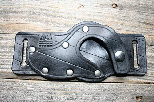 Skinning Knife With Genuine Leather Sheath - Skinner Combo - Quickdraw Holster - Concealed Carry - Finger Hole Fixed Blade 3" - Thumbnail 3