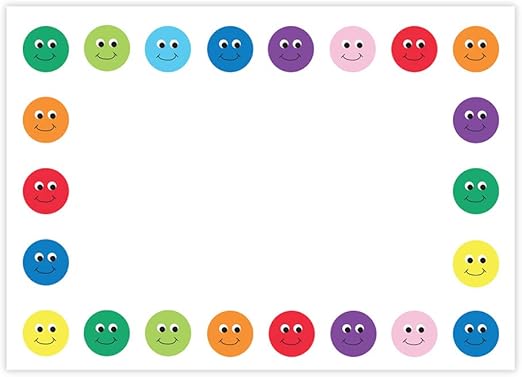 Amazon Com Hygloss Products Smiley Face Self Adhesive Kids Name