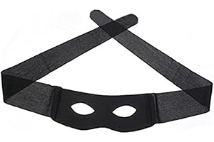 Onwon Eye Mask Highwayman Robber Fancy Dress Black Bandit Thief Costume Mask