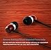 Esmooth Wired Earphones，Wooden Noise Isolating In-ear Earbuds Ergonomic Headphones Headsets，Hifi HD Stereo Bass Bubinga Wood