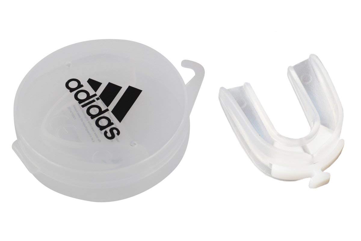 adidas Mouth Guard Gum Shield, Double, Adult, Senior, Boxing Rugby Hockey MMA Martial Arts, with Case