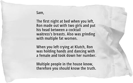 Amazon Com Hogue Ws Llc Jersey Shore The Note Pillow Case White