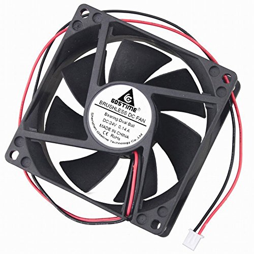 GDSTIME 80mm x 80mm x 25mm DC 24V Ball Bearing Brushless Cooling Cooler Case Fan