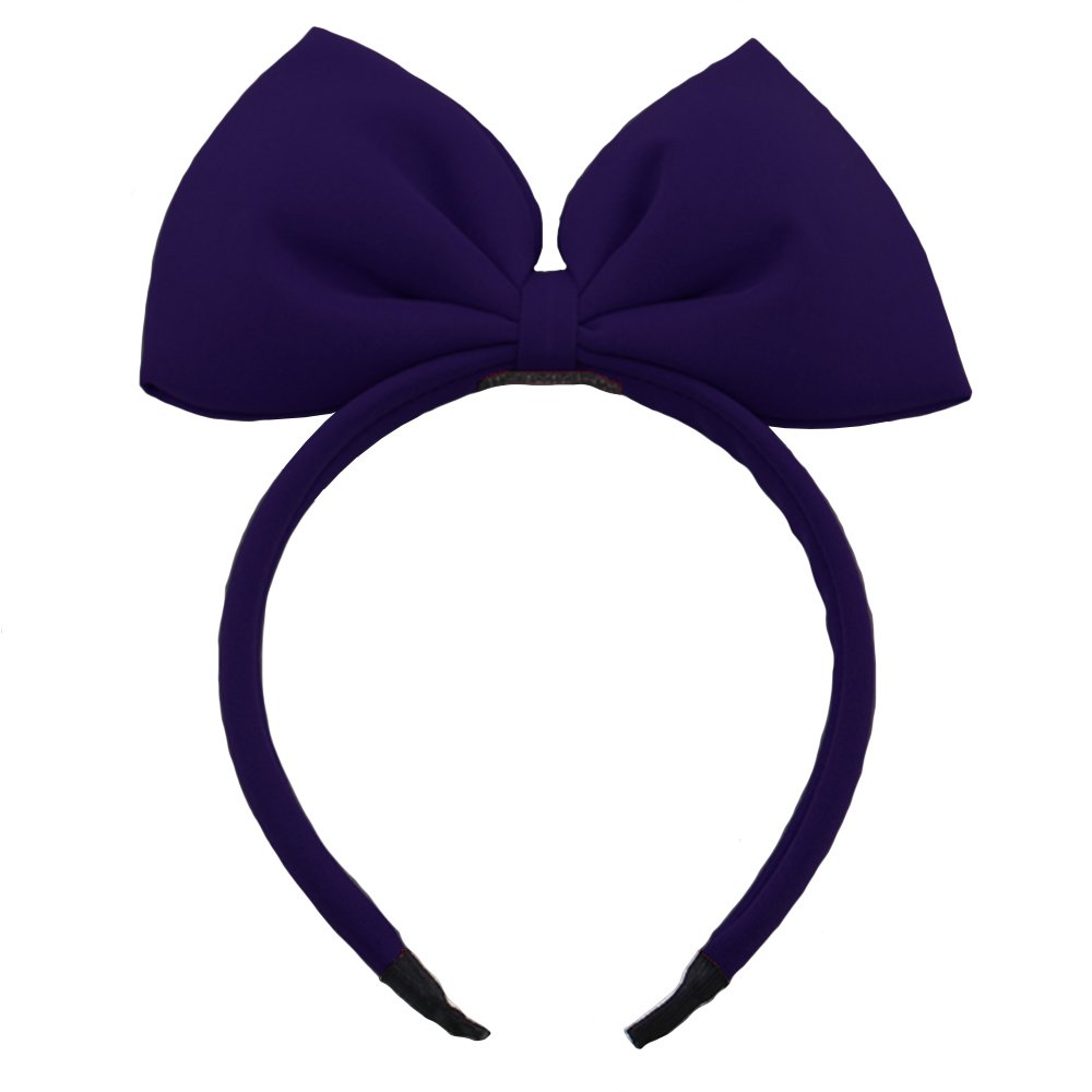 Bow Headband Big Bowknot Headband Hair Hoops Party Decoration Headdress Cosplay Costume Headwear Christmas Makeup Handmade Headpiece Hair Band Elastic Women Girl Kids Hair Accessories 1 Pack Dark Blue