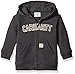 Carhartt Boys' Logo Fleece Zip Sweatshirt, Black, 24 Months