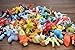 Santa Village Pokemon Action Figures (Random 24 Piece) with Pokemon Rubber Bracelets (12 Count) and 2 Random Stickers