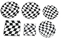 Racing Checkard Flag Party Bundle 9" Plates (16) 7" Plates (16) Lunch Napkins (16) Beverage Napkins (16)