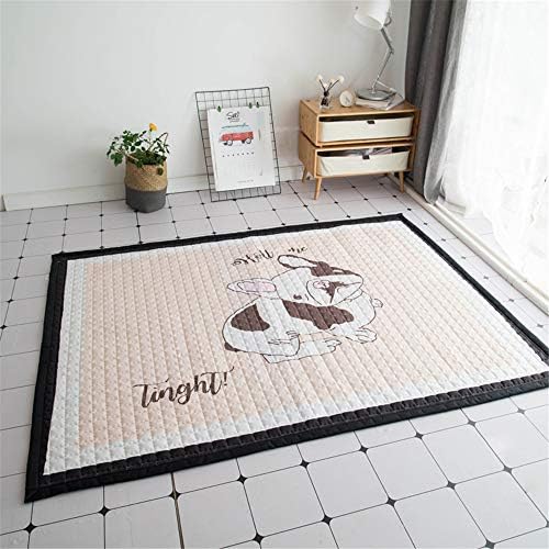 Zinsale Large Thicken Baby Playmat Cotton Floor Gym Nursery Activity Pad Crawling Mat (Little Bulldog)