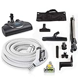 Prolux 35 ft Universal Central Vacuum Hose Kit Powerhead
