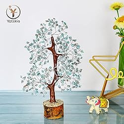 YATSKIA Larimar Gemstone Tree Feng Shui Bonsai for