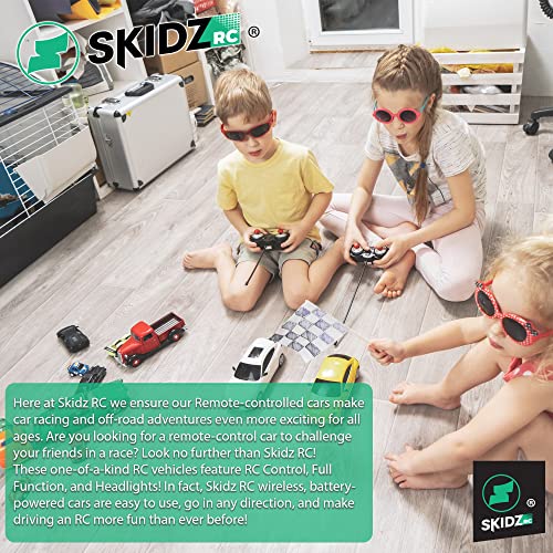 Skidz RC Cars for Kids, Remote Control Toy Car; High Speed Racer Boys