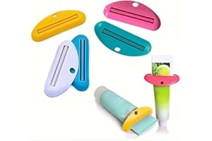 5PCS Toothpaste Tube Squeezer Reusable Toothpaste Tube Portable Rolling Holder Squeezer for Bathroom Home Saving Toothpaste F