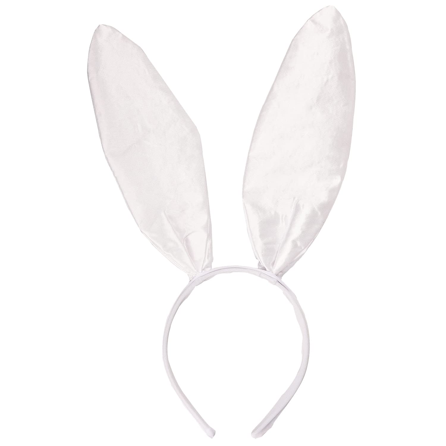 AOVNA White Bunny Ear Headband - Cosplay Rabbit Ear Hair Hoop for Halloween & Easter