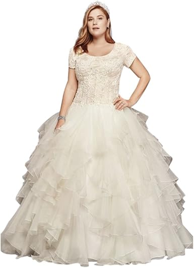 modest plus size wedding dresses