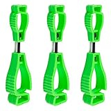 Better Grip RKGC Breakaway Glove Grabber, Glove Clip, 5-Inch Long (Qty:3, Green)