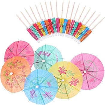 Amazon Com Box Of 144 Cocktail Drink Hawaiian Paper Parasol