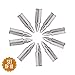 Chill-O Stainless Steel Whiskey Metal Shots Set of 10 + Leather Strap Bullet Necklace Whiskey Chillers - Wine Chillers - Beer Chillers - Vodka Chillers - Champagne Chillers - Spirits Chillers