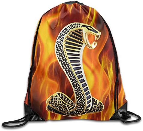 MPOD Ford Cobra Logo Drawstring Backpack Bag