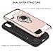 Vofolen Case for iPhone X iPhone Xs Case Ring Holder Rotational Kickstand Hybrid Shield Heavy Duty Armor Dual Layer Protective Hard Shell Rugged Bumper Cover Case for iPhone X XS 10 10S (Rose Gold)