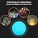 LED Ball Light, 16 Colors Mood Lamp, Orbs Night Light with Rechargeable 10M Wireless Remote Floating Globe Light with Ground Insertion, Ideal for Kids Bedroom Garden Pool Party Decoration (8