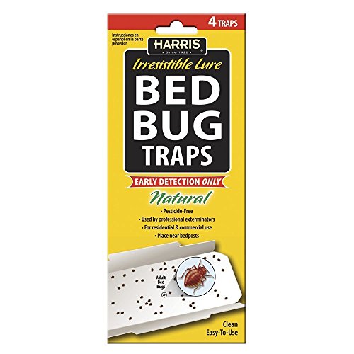 Harris All Natural Bed Bug Traps, 2 Pack, 4 traps each