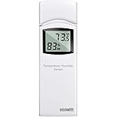 Ecowitt WN32(WH32) Wireless Outdoor Temperature and Humidity Sensor, Thermometer and Hygrometer Gauge with LCD Display, Defau
